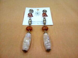 yzWG[EANZT[ rW[COorecchini bijoux metallo dorato con elementi colorati