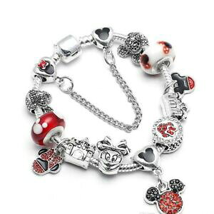 yzWG[EANZT[ Vo[}EXXl[NuXbg`[oargento 0925 m mouse serpente bracciale con charm con chiusura a botte 19 cm