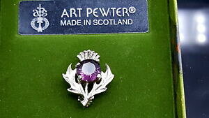 yzWG[EANZT[ XReBbVA[gs[^[AWXgAUu[`scottish art pewter amethyst thistle brooch