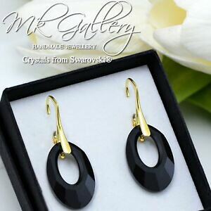 yzWG[EANZT[ XtXL[S[hbLVo[COwIXNX^Rgold plated 925 silver earrings 20mm helios crystals from swarovskiR jet