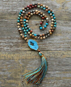yzWG[EANZT[ nhr[YOlbNXsCgibpAK^}{zWIf^[RCYr[Yhand beaded lunga collana con pirite nappa agata mala boho perline turchese geode