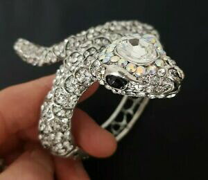 �y���������z�W���G���[�E�A�N�Z�T���[ �o�g���[�E�B���\���N���A�N���X�^���X�l�[�N�W�b�p�[�u���X���b�gbutler amp; wilson chiaro cristallo serpente braccialetto a cerniera