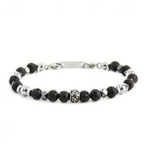 yzWG[EANZT[ }[[CubNuXbgbracciale marla1 uomo 13br112_0 acciaio nero