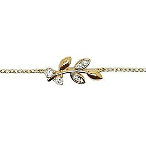 yzWG[EANZT[ uXbgGvPGILVfXWRjEW[tFbracelet en plaque or et oxydes zirconium longueur 16 cm 3 cm femme