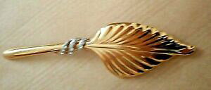 yzWG[EANZT[ xu[VAVGkOftBChO[eBQ`[tAxbNbelle broche ancienne grande feuille doree, longue tige, 3 motifs avec