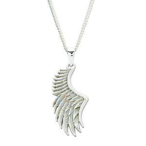 yzWG[EANZT[ {bNXGWFEBOy_gI`F[X^[OVo[lbNXnuovo argento sterling 925 collana con pendente ali dangelo su catena 18 in confezi