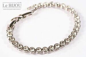 yzWG[EANZT[ rW[GXNXtXL[NX^ejXuXbgle bijou escl bracciale tennis con swarovski cristalli 21,519 cm, colore a scelta