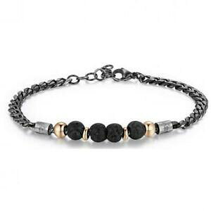 yzWG[EANZT[ YuXEFCuXbgubNX`[bracciale brosway uomo btjns114 acciaio nero