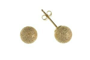 yzWG[EANZT[ S[h{[g[CO9ct oro 5mm ghiacciato orecchini a perno palla