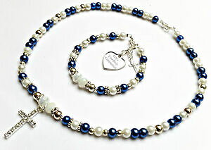 yzWG[EANZT[ R~jIlbNXZbgn[goveX}incisa cuore battesimo battesimo nome giorno prima santa comunione collana set