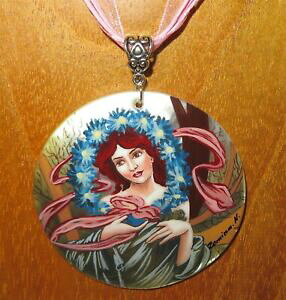 yzWG[EANZT[ y_gVAVFv[gciondolo a mucha dicembre mesi invernali russo guscio dipinto a mano regalo di compleanno