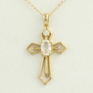 yzWG[EANZT[ y_gNXlbNXzCgTt@CACG[S[hnuovo croce pendente e collana 10k oro giallo sintetico bianco zaffiro