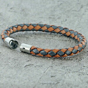 【送料無料】ジュエリー・アクセサリー ベージュグレーフックブレスレットbeige e grigio ragazze tessuta braccialetto pelle con un magnetico gancio twist