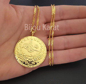 yzWG[EANZT[ TbgAeBgDOS[hRC`F[AAeBJv}IX}RCresat altin tugra oro monete catena 22 ayar altin kaplama osmanli mon