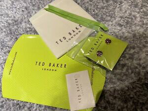 yzWG[EANZT[ [YS[huhxCJ[r[bhCOnuovo di zecca ted baker rosso rubino orecchini in oro rosa