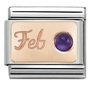 �y���������z�W���G���[�E�A�N�Z�T���[ �m�~�l�[�g�N���V�b�N���[�Y�S�[���h�y���_���g�A���W�X�g��nomination classic rose oro ciondolo ametista febbraio 43050802 rrp �� 3500