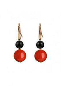 yzWG[EANZT[ CO}J2E[}Vo[[YS[hAK^orecchini maraka2 donna or2273 argento oro rosa agata