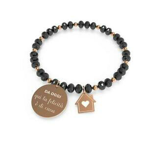 yzWG[EANZT[ uXbgubNX`[bracciale 10 buoni propositi donna b5258ron acciaio nero