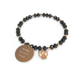 yzWG[EANZT[ uXbgubNX`[bracciale 10 buoni propositi donna b5250ron acciaio nero