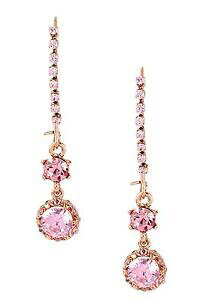 yzWG[EANZT[ j[xbcB[W\[YS[hOt@ZbgEhNX^hbvCOnuovo betsey johnson rosa color oro graffa set, tondo cristallo go