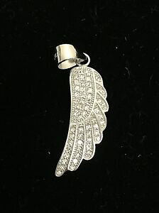 yzWG[EANZT[ j[X^[OVo[WR[jNX^bObcpFAy_gy_gnuovo argento sterling925zirconi cristallo,glitz,a pave ali ciondolo,cio