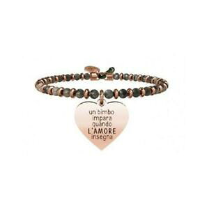 �y���������z�W���G���[�E�A�N�Z�T���[ �u���X���b�g�L�h�D���X�`�[�����u���h�A�C�g�n�[�g���[�R���N�V����bracciale kidult 731440 acciaio 316l con labradorite e cuore pvd rose collezione