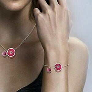 yzWG[EANZT[ XtXL[sNfBXNlbNXcollana con disco rosa swarovski nuovo