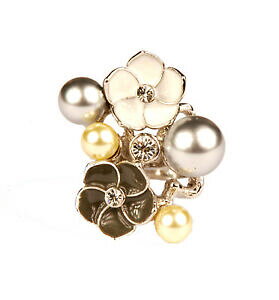 yzWG[EANZT[ R~Shj[NOconmigo london r120005 unico anello con fiori e perle