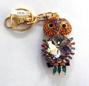 �y���������z�W���G���[�E�A�N�Z�T���[ �o�g���[�E�B���\���N���X�^���t�N���E�L�[�`�F�[���o�b�O�`���[��butler e wilson crystal gufo portachiavi bag charm nuovo