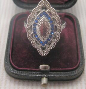 yzWG[EANZT[ Vo[A[fRfUCy[XgOuna favolosa art deco design pasta anello in argento