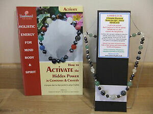 �y���������z�W���G���[�E�A�N�Z�T���[ �l�b�N���X�p���[�u���X���b�g�u�b�Nbuona fortuna 18 esoterico gemstone collana piu un braccialetto di potenza corrispondenti amp; libro