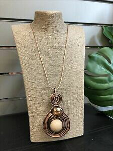 yzWG[EANZT[ A[eBQbN[YS[hOlbNXbnwt, arty, eccentrico, lagenlook, istruzione, collana lunga oro rosa lunghezza 32