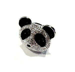 yzWG[EANZT[ rW[oQvPA[WFgp_}`hCOcfe[XgXObijou bague plaque argent panda multi doigts details strass ring