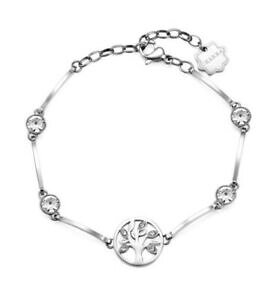 yzWG[EANZT[ uXEFC`NX`[uXbgVo[Ctc[bracciale brosway chakra acciaio 316l bhkb036 albero della vita silver