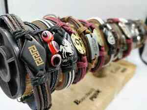 yzWG[EANZT[ uXbguXbggJ[u[cbraccialetti in cuoio intrecciato corde di canapa braccialetti misto allingrosso lotto 50pc carboot
