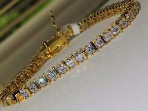 yzWG[EANZT[ fB[XS[hejXuXbgC`ladies oro bracciale tennis cz 18kt kt no usca 7 pollici nuovo 7205