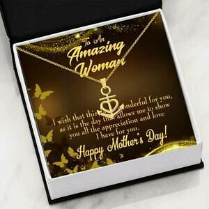 �y���������z�W���G���[�E�A�N�Z�T���[ �}�}�v���[���g�X�e�����X�y���_���gwish questo giorno ancora ciondolo acciaio inox per la mamma compleanno regalo