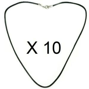�y���������z�W���G���[�E�A�N�Z�T���[ �u���b�N�R�[�h�l�b�N���X�Z�b�gset di 10 collana cordino nero 0,8mm cotone oliato brillante lunghezza 35 80 cm