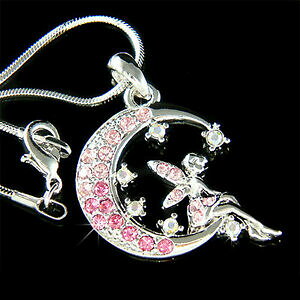 �y���������z�W���G���[�E�A�N�Z�T���[ �X�����t�X�L�[�N���X�^���e�B���J�[�x���A���_���W�F�����i���[�Y�x��rosa campanellino fatto con swarovski cristallo tinker bell ali dangelo luna