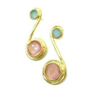 yzWG[EANZT[ ACXJ^CZ~vVXWFXg[COnhChGCgbLS[haylas cateye semi preziosi gemstone orecchini 21ct oro placcato handmadeott