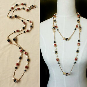 yzWG[EANZT[ lbNX`F[AK^bhubNp[zCgobNEFfBOBe[Wcollana catena agata rosso nero perle bianco barocco matrimonio vintage jd1