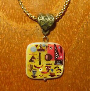 yzWG[EANZT[ Jo[y_gGWvgV{VAcover ciondolo egitto simboli russo dipinto a mano piccolo oro rosso giallo