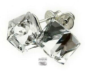 yzWG[EANZT[ XtXL[NX^L[uCOX^[OVo[swarovski *crystal cube 8mm* earrings sterling silver certificate