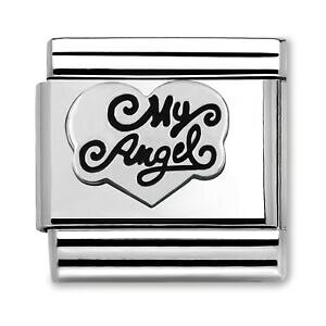 【送料無料】ジュエリー・アクセサリー オリジナルクラシックシルバーシャインノミネート£originale nomination classic silvershine il mio angelo cuore fascino 33010114 rrp £ 20