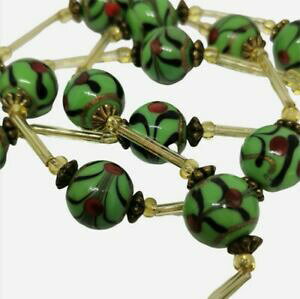 yzWG[EANZT[ Be[WO[KXlbNXtbp[}fBOcollana vintage verdi in vetro flapper mardi gras insolito