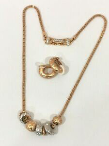 yzWG[EANZT[ XtXL[S[hg[r[YlbNXCONbvZbgXp[NOswarovski tono oro collana di perline e clip per orecchini set piuttosto scint