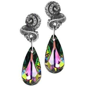 yzWG[EANZT[ N[PCOvYeBANX^^RSVbNkraken tentacles orecchini prismatic lacrima cristallo octopus alchemy gothic