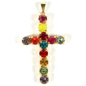 �y���������z�W���G���[�E�A�N�Z�T���[ ���C���X�g�[���g���[���[bella rimorchio croce con strass in vari colori vivaci rosso giallo