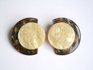 �y���������z�W���G���[�E�A�N�Z�T���[ ���B���e�[�W�O�����f�W���G���[�v���X�`�b�N�C�������O�K�����Xvintage grande xl bigiotteria orecchini in plastica, galalith o apparecchi simili 22,4g4,8x4