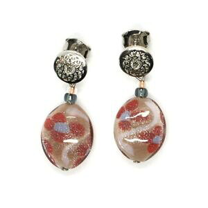 yzWG[EANZT[ AeB[N[iFlcBACO[mKXorecchini antica murrina venezia pendenti con vetro di murano rosso or534a11